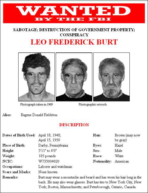 FBI — 40-Year Fugitive Search Continues