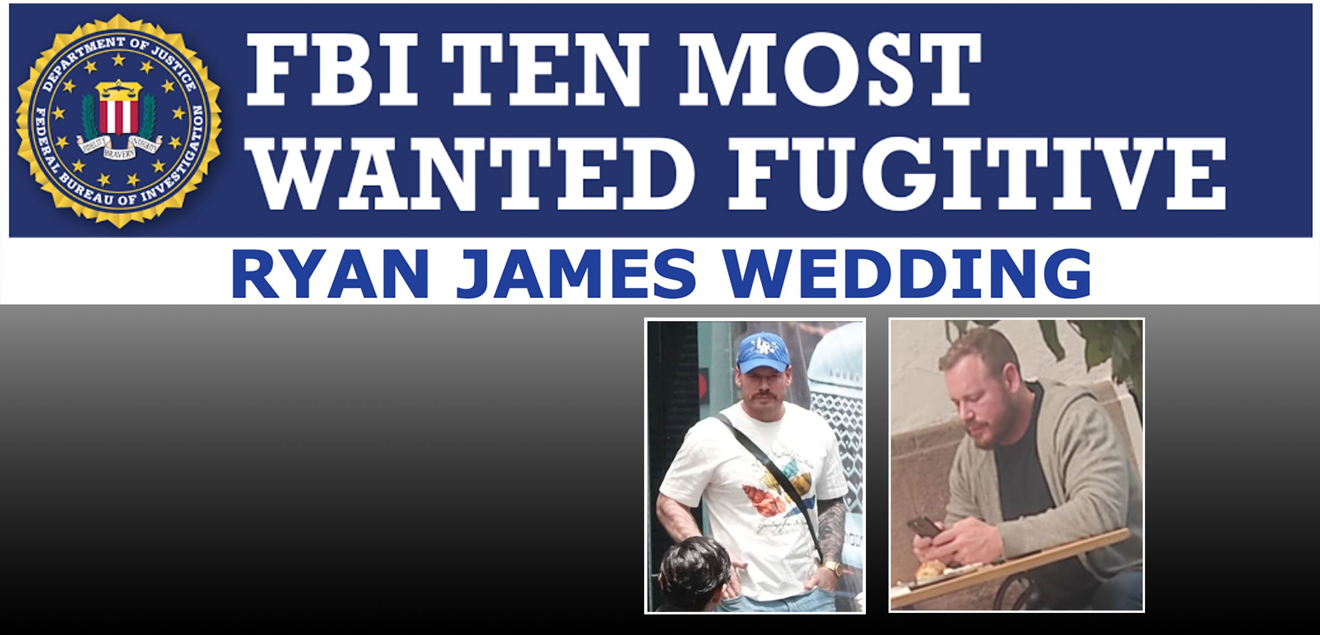 Ryan James Wedding Fugitive Poster