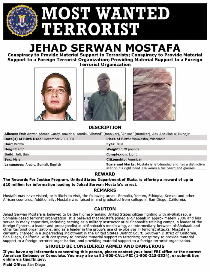 Picture of FBI Most Wanted Terrorists