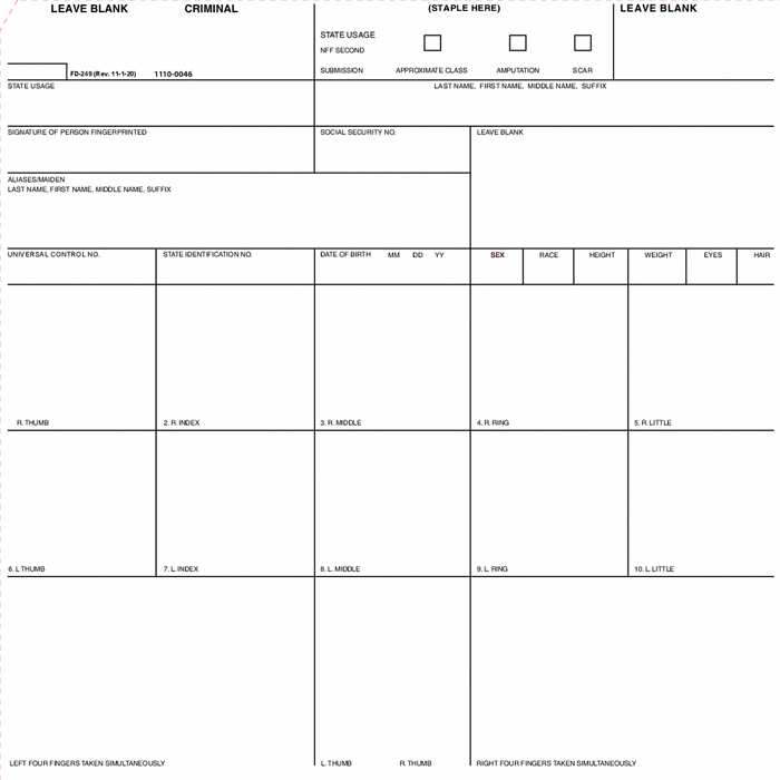 Printable Fingerprint Card - Printable World Holiday