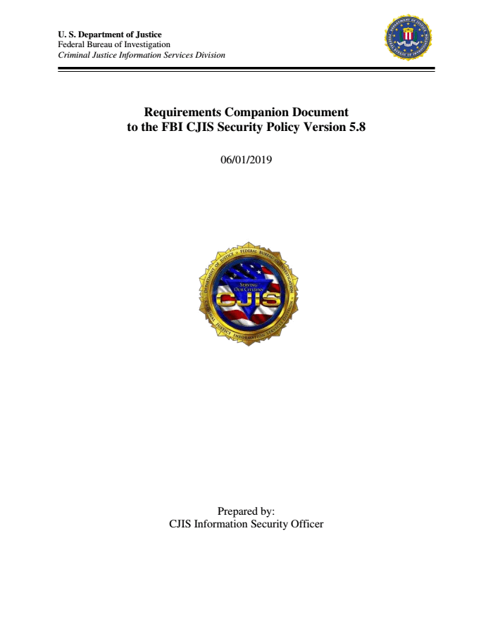 Requirements Document — FBI
