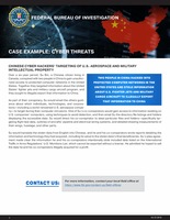 China Case Example: Chinese Cyber Hackers' Targeting of U.S. Aerospace and Military Intellectual Property