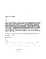 Sample Letter to Prosecutors