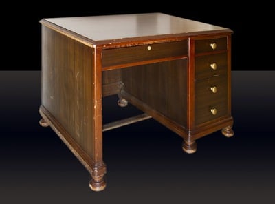Desk Used at Nazi Saboteur Trial