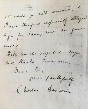 The letter, penned by the renowned naturalist and geologist in 1875, was stolen from the Smithsonian more than three decades ago. It was recovered by the FBI following a public tip regarding the letter’s whereabouts. On May 26, 2016, Assistant Director in Charge Paul M. Abbate of the FBI Washington Field Office returned the letter to Smithsonian Institution Archives Director Anne Van Camp after an investigation by special agents from the FBI Art Crime Team.