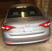 Car used in April 22, 2016 armed robbery of the J.B. Merrick Apothecary located at 31 Cricket Avenue in Ardmore, Lower Merion Township, Pennsylvania.