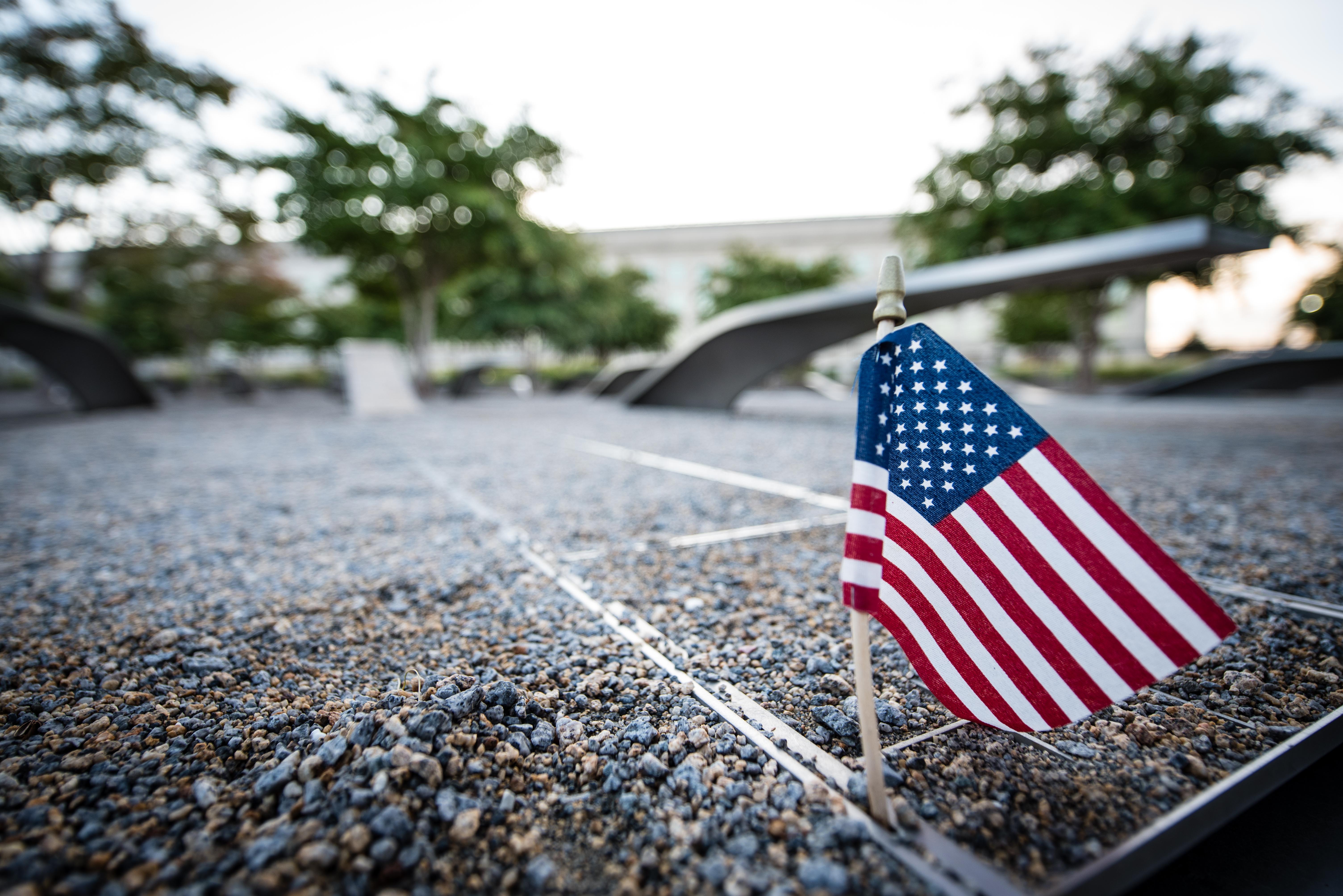 U.S. Flag at Pentagon 9/11 Memorial