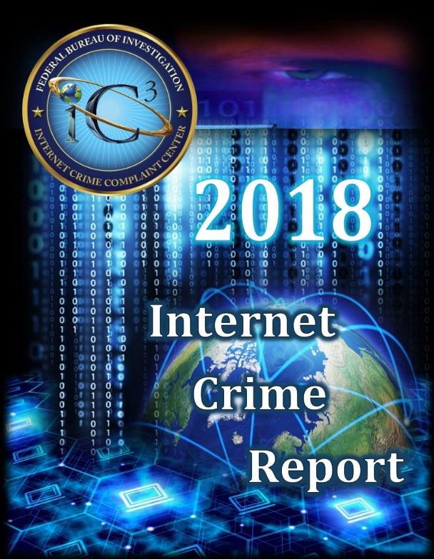 Cover of the 2018 Internet Crime Report from the Internet Crime Complaint Center (IC3)