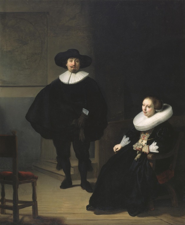 Rembrandt, A Lady and Gentleman in Black, 1633