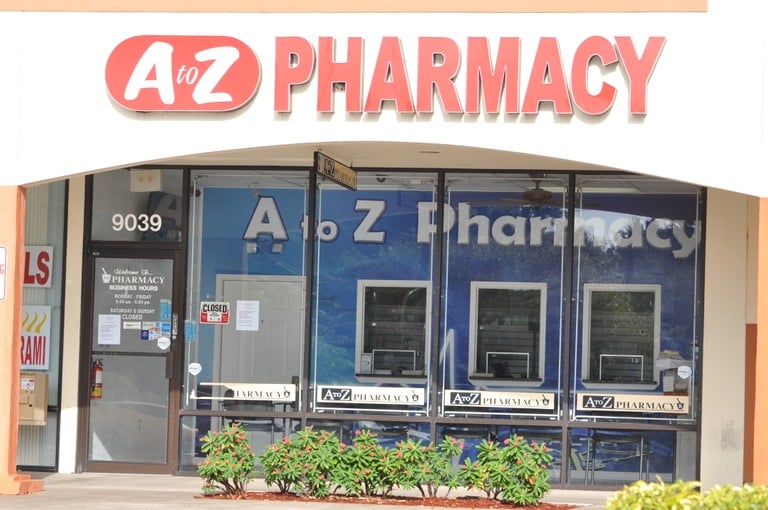 This A to Z Pharmacy was one of several pharmacies and related businesses owned and/or operated by Nicholas Borgesano, Jr. and co-conspirators as part of their $100 million fraud scheme.