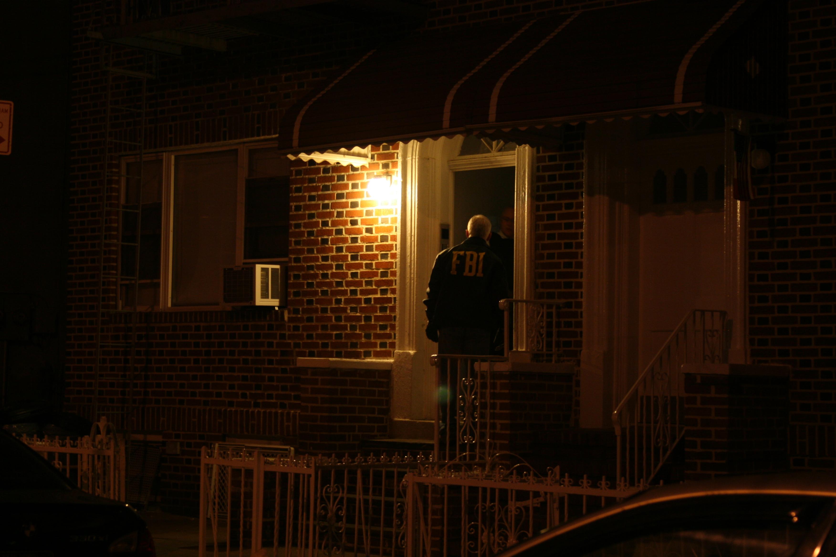 Agent Knocks on Door in Brooklyn During Mafia Takedown