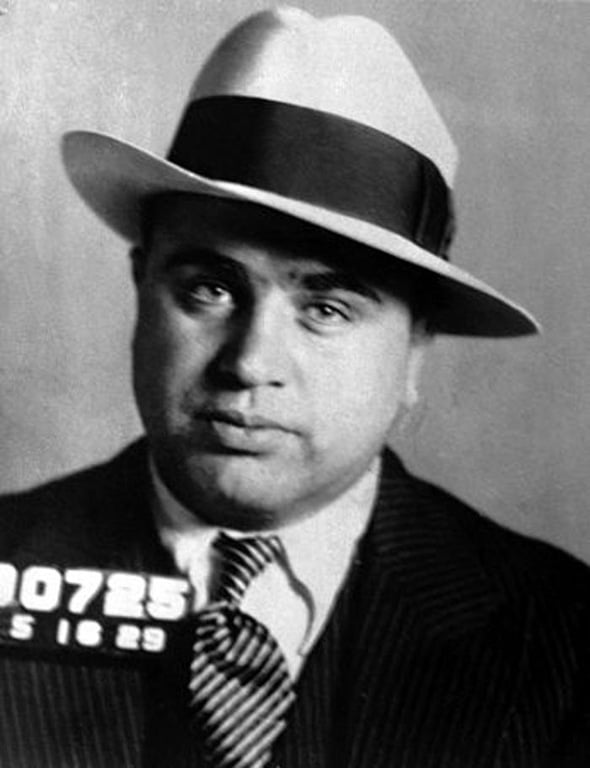 Mug shot of Al Capone on May 16, 1929. 
