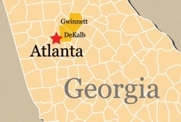 Atlanta, Georgia Map