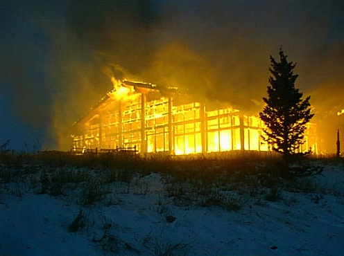 Vail Ski Resort on Fire