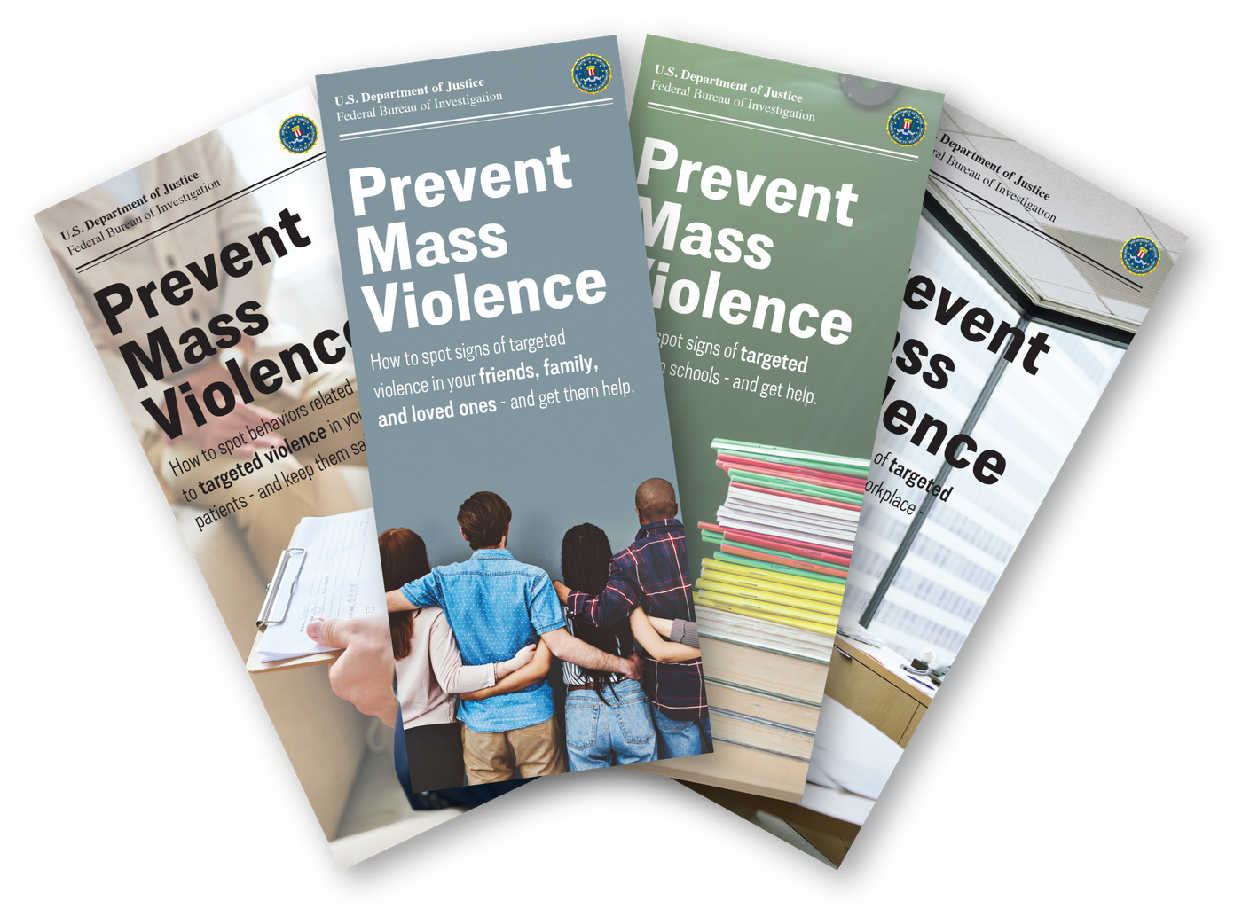 BAU Prevent Mass Violence brochures.