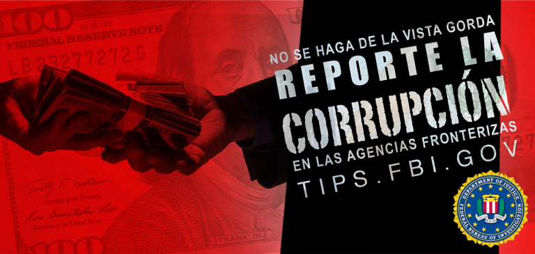 Report Bordr Corruption banner, in Spanish