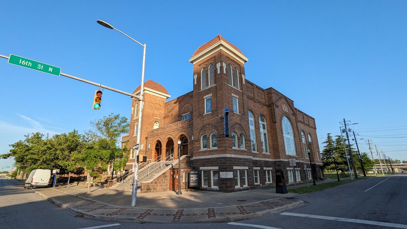 16th Street Baptist Church corner on April 15, 2024.