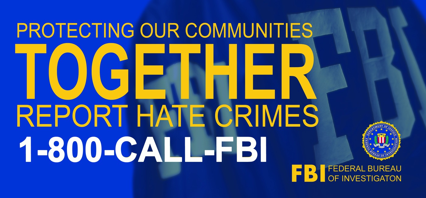 FBI Charlotte hate crime billboard graphic