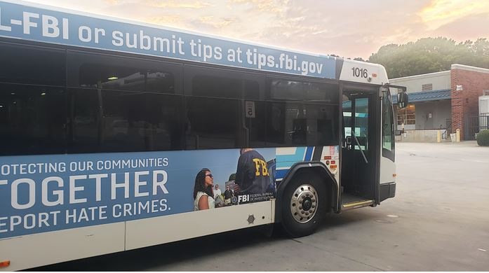 Charlotte Hate Crimes Advertisement on Bus 