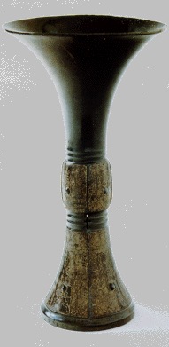 Chinese Bronze Beaker or Ku, 1200–1100 B.C.