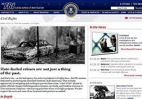 Former Civil Rights webpage on FBI.gov.