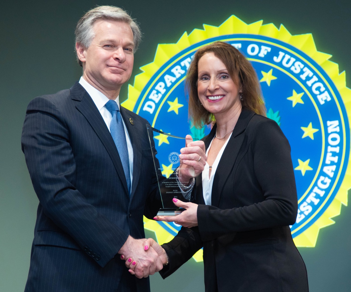FBI Cleveland 2022 Director’s Community Leadership Award recipient Grace Leon.