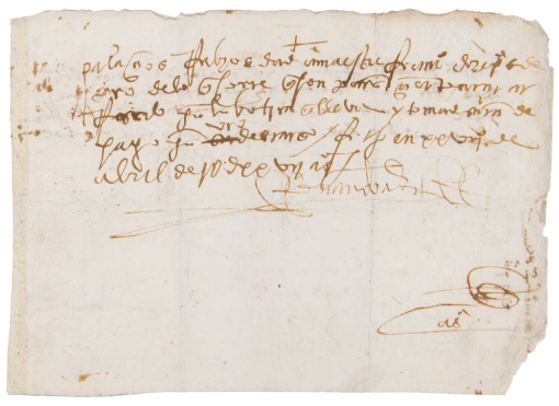 The FBI Boston photo shows the front of a document signed by Spanish conquistador Hernán Cortés. The FBI repatriated the document to the Mexican government on July 19, 2023.