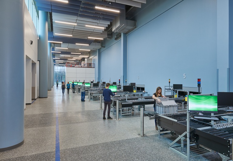 Files are packaged and recorded and fed onto conveyors at Central Records Complex in Winchester, Virginia. The $135 million complex opened in 2020  to house FBI files.