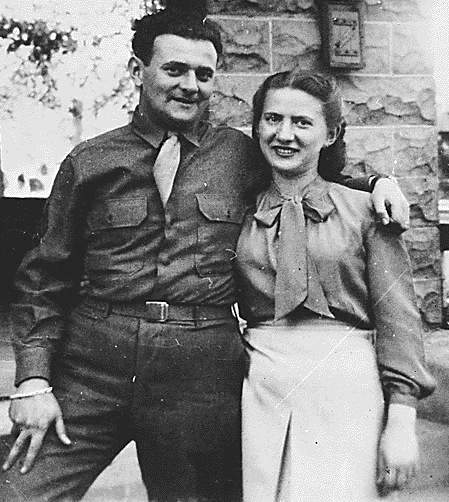 David and Ruth Greenglass, who married in 1942 and were involved in the Rosenberg spy ring. Photograph courtesy of the National Archives.