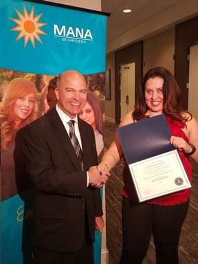 FBI San Diego Presents 2017 FBI Director’s Community Leadership Award to MANA de San Diego