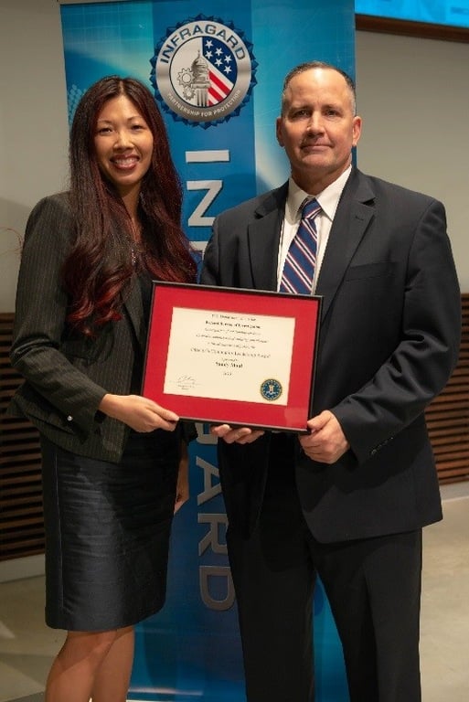Sandy Moul, the 2018 recipient of the FBI Director’s Community Leadership Award (DCLA).