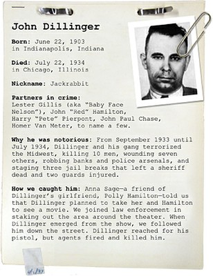 Bank Robber-Note B3 5-John Dillinger Million Dollar Bills Wanted Gangster 