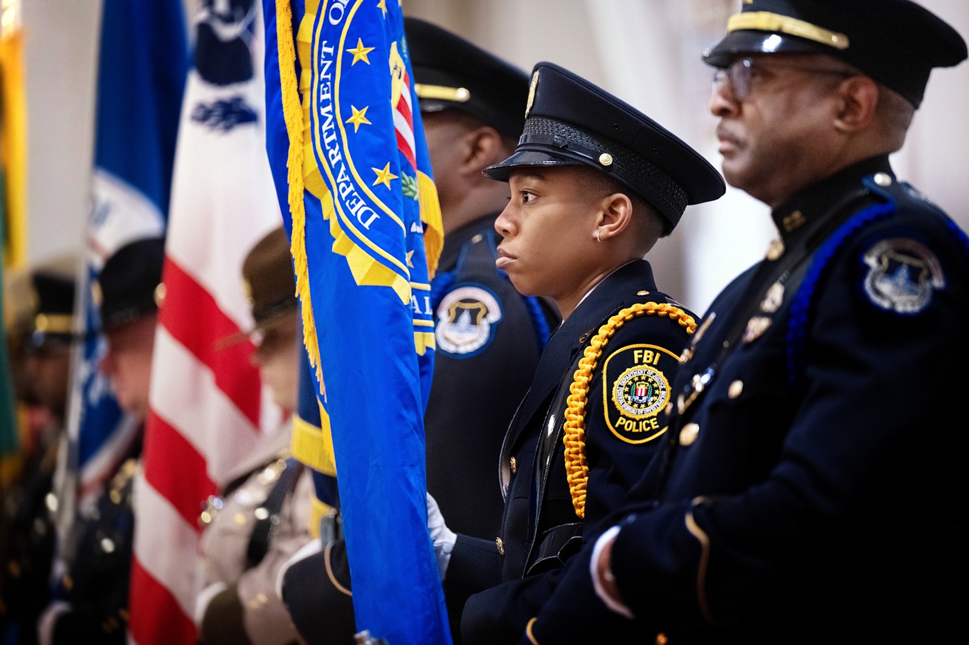 The FBI Police Color Guard during Police Week 2023 observance in Washington, D.C. 