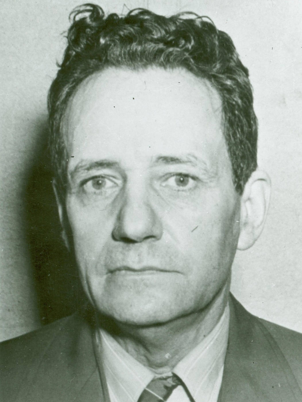 Mug shot of Fritz "Frederick" Duquesne, leader of the German spy-ring in the United States, arrested in June 1941.
