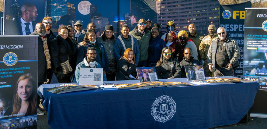 Thirty-three employees from FBI Atlanta staffed a booth at the Historically Black Colleges and Universities (HBCU) Culture Homecoming Battle of the Bands Fan Fest. The day-long event, which drew 15,000 attendees, featured
musical performances, family-friendly activities, and community building.
