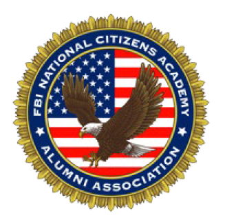 Logo of the FBI National Citizens Academy Alumni Association.