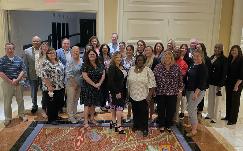 Community outreach specialists from around the country gather during the FBI National Citizens Academy Alumni Association 2021 National Leadership Conference.