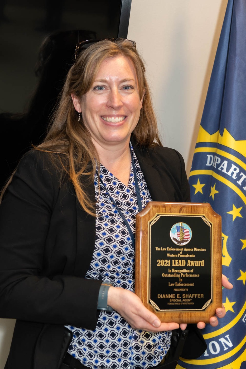 Celebration of 50 years of female special agents in the FBI. Dianne Shaffer from the Pittsburgh Field Office