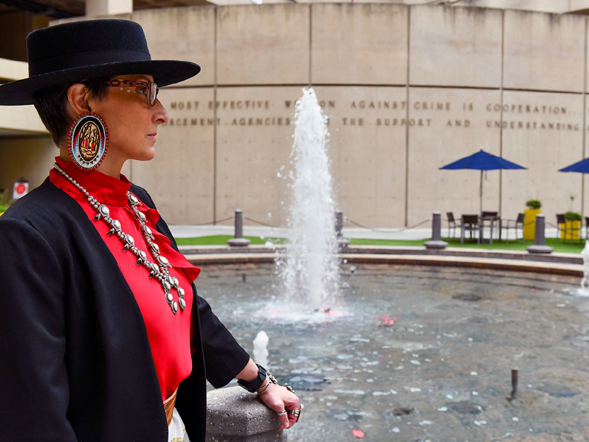 FBI Headquarters held a special ceremony on May 5, 2022 to honor missing or murdered Indigenous people. Attendees were encouraged to wear red in remembrance of the victims.