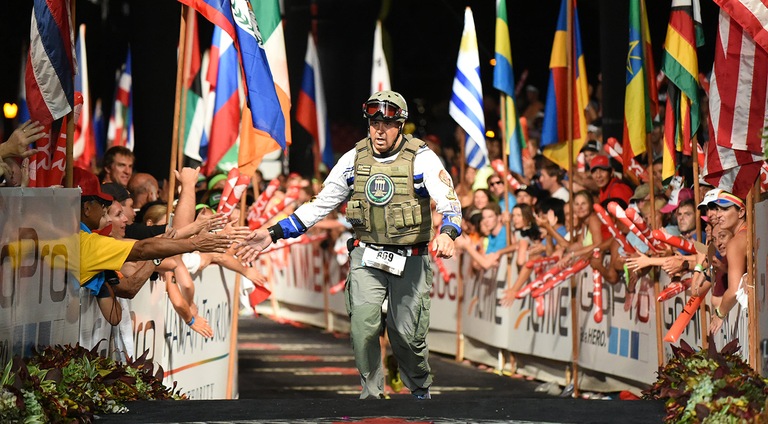 FBI Honolulu Supervisory Special Agent Edward Ignacio in Kona Ironman World Championships