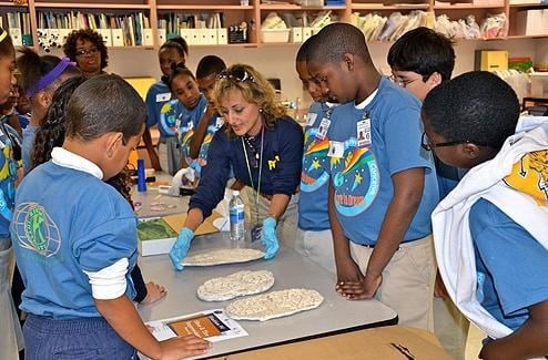 Students Learn About Shoe Impressions