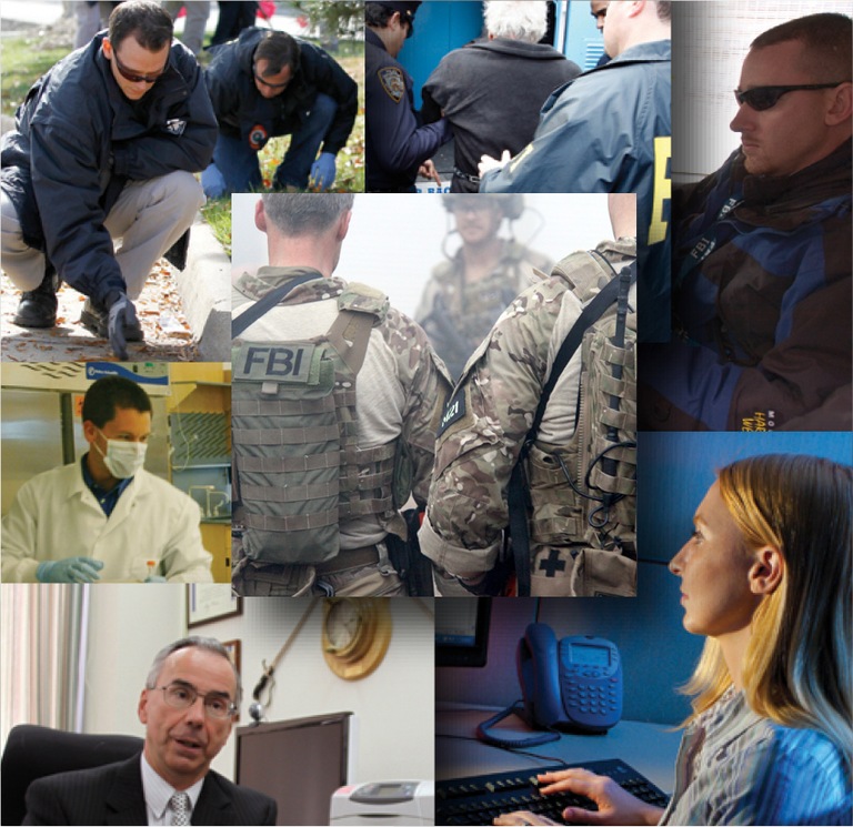 Image collage for FBIjobs.gov tile on field office homepages.