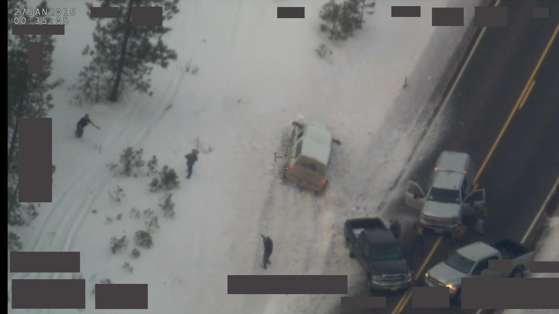 Still from Video of Joint FBI and OSP Operation in Harney County, Oregon (3 of 3)