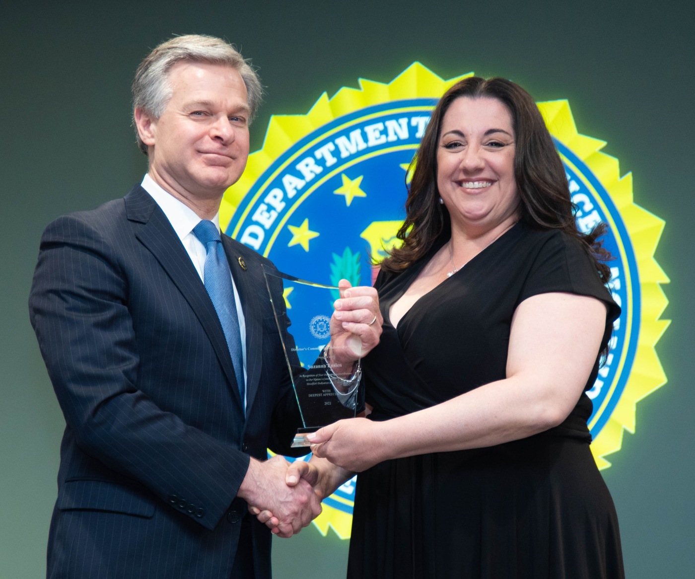 FBI Indianapolis 2022 Director’s Community Leadership Award recipient Suzanna Enslen.