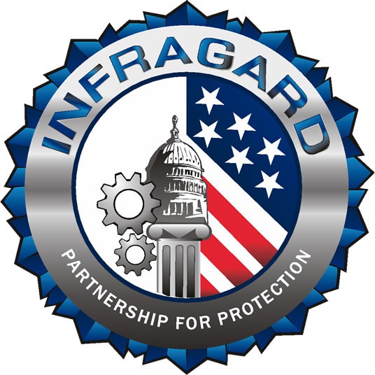 The seal of the InfraGard program.