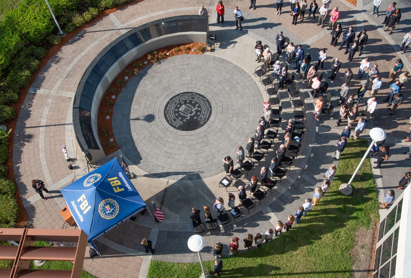 Memorial to fallen FBI personnel in Jacksonville, Florida. 