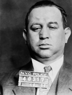 Mugshot of Jacob Shapiro, who was convicted in the Fur Dresser's case. On May 5, 1944, he was sentenced to 15 years to life after being found guilty of conspiracy and extortion.