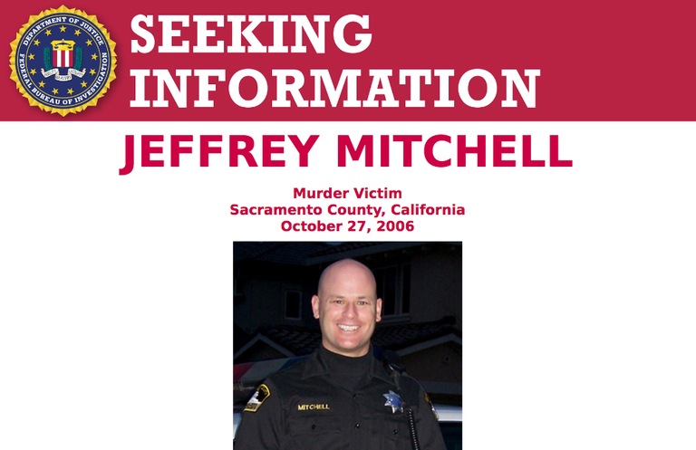 Screenshot of top portion of Seeking Information poster for Jeffrey Mitchell