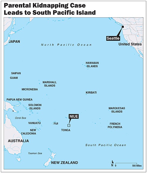 Locator Map of Island of Niue