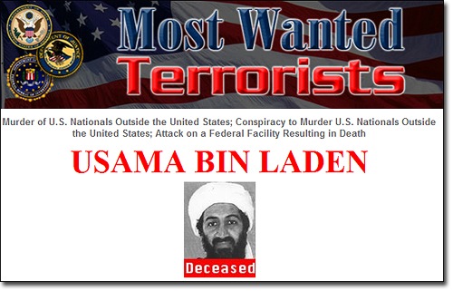 Bin Laden Deceased Poster